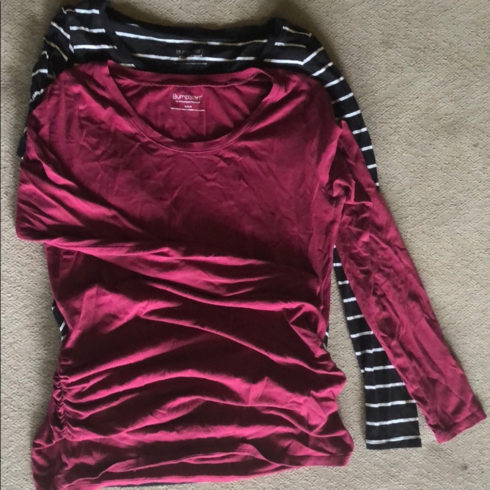 Two Pack Long sleeve Maternity Tees